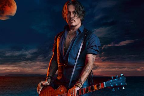 what guitar is johnny depp playing in the dior commercial|johnny depp commercial with wolves.